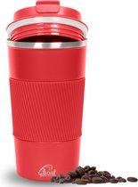 GOAT Plein air Tasse à café en acier inoxydable To Go XL - Tasse thermos - Tasse à thé - Tasse de voyage - Anti-fuite - 510 ml - Rouge
