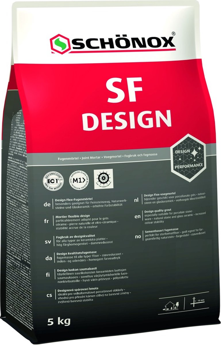 Schönox SF Design - flexibele voegmortel - Havanna - 5 kg - Schonox