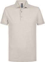 Profuomo slim fit heren polo - beige - Maat: M