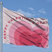 Valentijnsdag Vlag - Valentine's Day Flag - Valentijnsdag cadeau - 120x80cm