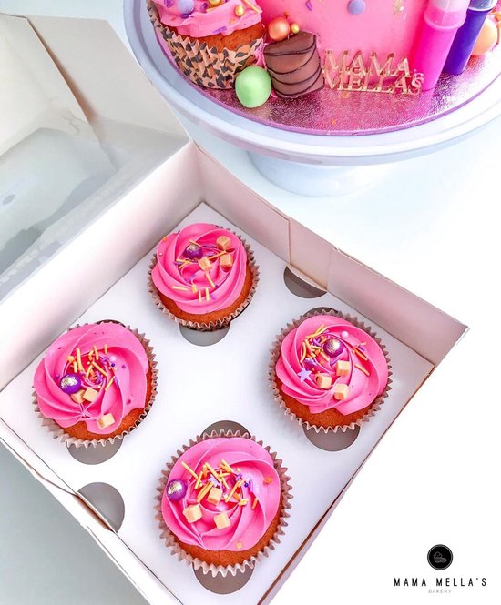 Regenboog- cupcakes - Food and Friends