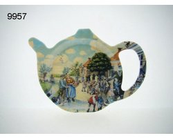 Geharo theetipje Aap Noot Mies vertelselplaat – Melamine – 13 cm