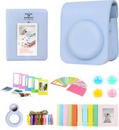 Somstyle Set complet Accessoires de vêtements pour bébé pour Fujifilm Instax Mini 12 – Sac pour appareil photo avec Filtres, album photo et plus – Blauw