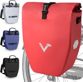 Waterdichte bagagedragertas - ValkBasic - Rood - 20L capaciteit - Fietstas voor bagagedrager met reflectoren