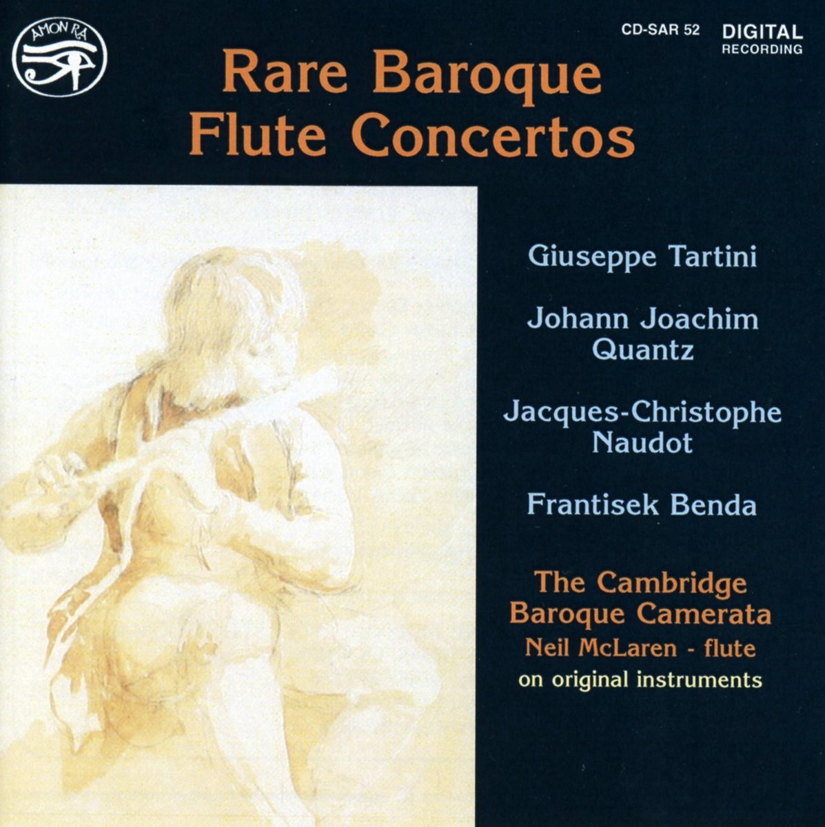 The Cambridge Baroque Camerata, Neil McLaren - Rare Baroque Flute Concertos (CD)