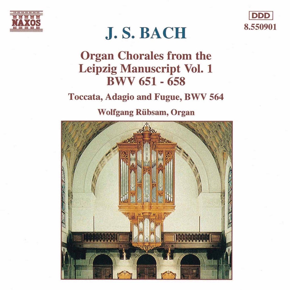 Wolfgang Rübsam - J.S. Bach: Organ Chorales From The Leipzig Manuscript Vol. 1 (CD)