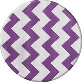 Nappe Ronde Mexicaine - Ø 120 cm - Zigzag - Violet