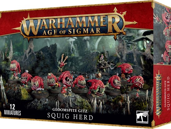 Warhammer Age Of Sigmar – Gloomspite Gitz: Squig Herd – Miniaturas De Plástico Multiparte Para Montar Y Pintar