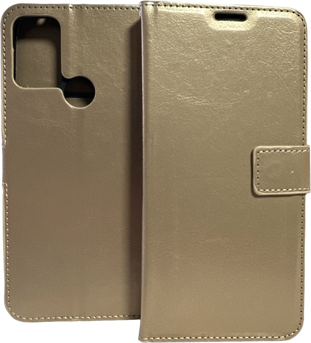 Portemonnee Book Case Hoesje Geschikt voor: Oppo A53 / Oppo A53S - goud