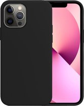 Apple Iphone 13 Pro Zwart siliconen backcover hoesje  *LET OP JUISTE MODEL* "Nieuwetelefoonhoesjes"