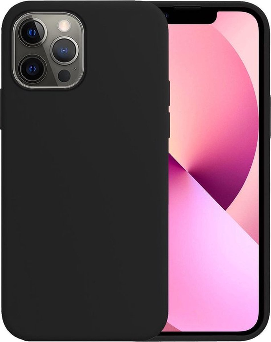 Apple Iphone 13 Pro Zwart siliconen backcover hoesje *LET OP JUISTE MODEL* 