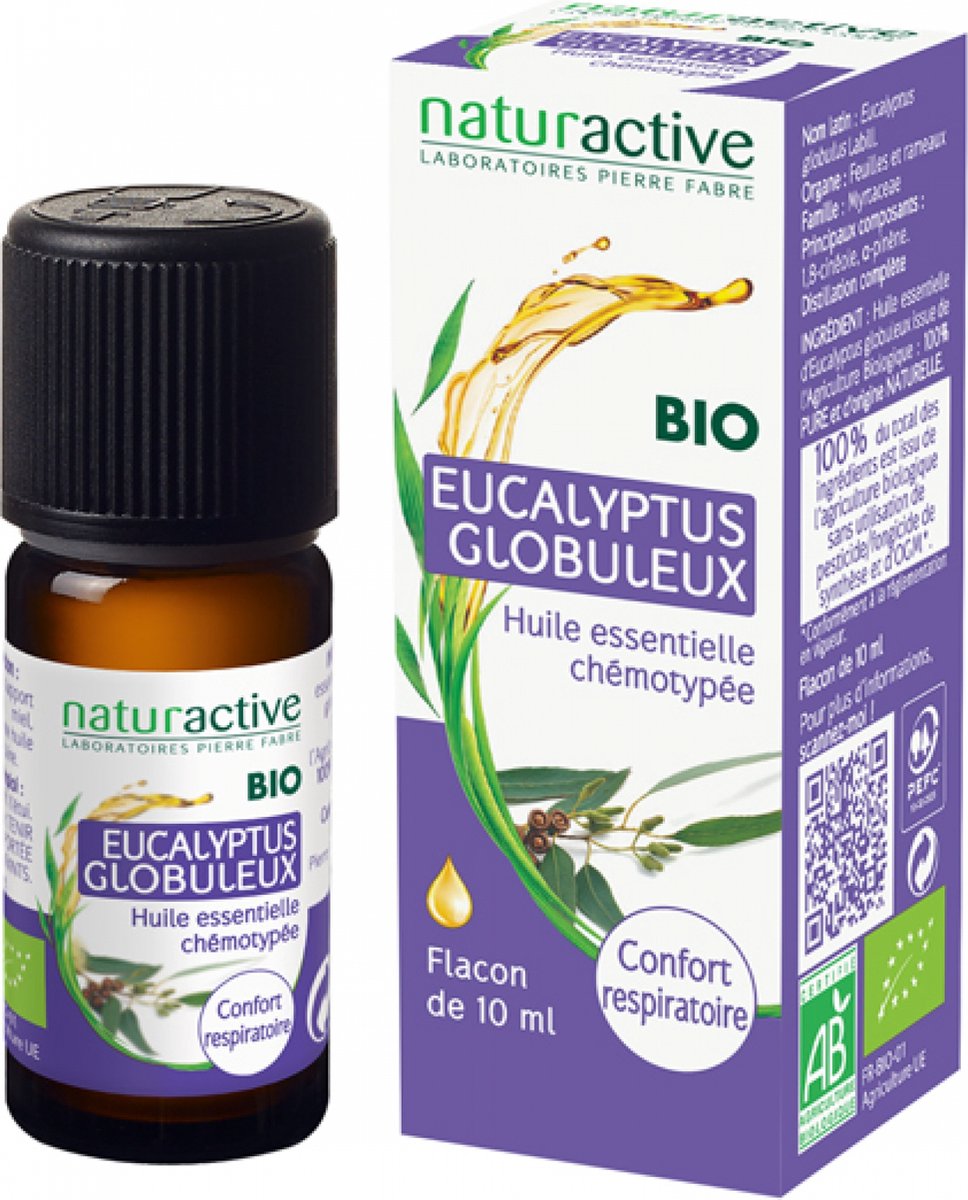 Naturactive Eucalyptus Globulus Etherische Olie (Eucalyptus Globulus Labill) Bio 10 ml