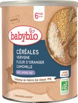 Babybio Céréales Verveine Fleur d'Oranger Camomille 6 mois et plus Bio 220 g