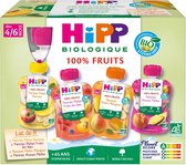 HiPP 100% Fruits de 4/6 Mois Bio 8 Gourdes