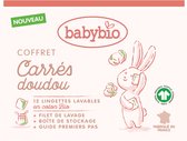 Babybio Carrés Doudou Set van 12 Wasbare Biologisch Katoenen Doekjes