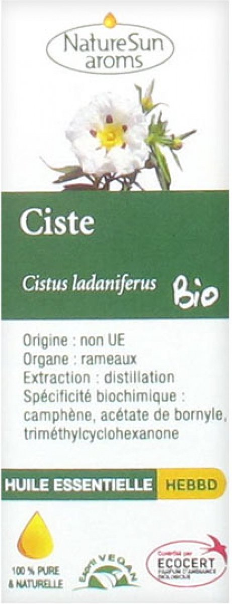 Goedkoopste NatureSun Aroms Cistus (Cistus Ladaniferus) Etherische Olie Organisch 5 ml