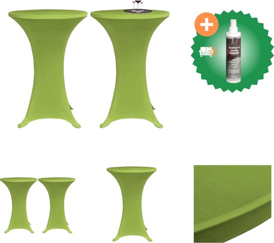 vidaXL 2x Statafelhoes Stretch 80 cm Wit Tafelhoes Statafel Hoes Meubelhoes vidaXL 2x Statafelhoes Stretch 80 cm Wit Tafelhoes Statafel Hoes Meubelhoes