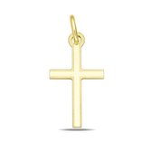 Juwelier Zwartevalk 14 karaat gouden kruis hanger - 14.276