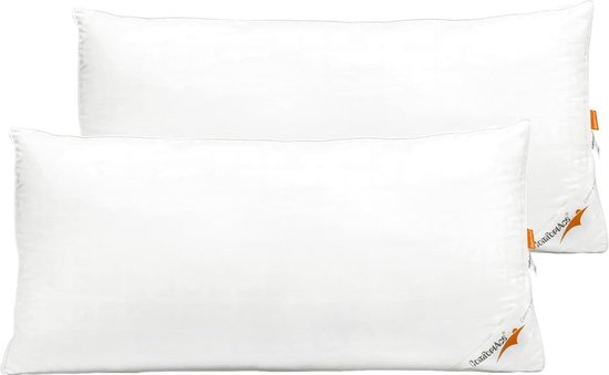 Set Van 2 Hoofdkussens Met Antitranspiratiebehandeling Topcool - 60 X 60 Cm 550 Gr Wit Haelia Set Van 2 Hoofdkussens Met Antitranspiratiebehandeling Topcool - 60 X 60 Cm 550 Gr Wit Haelia