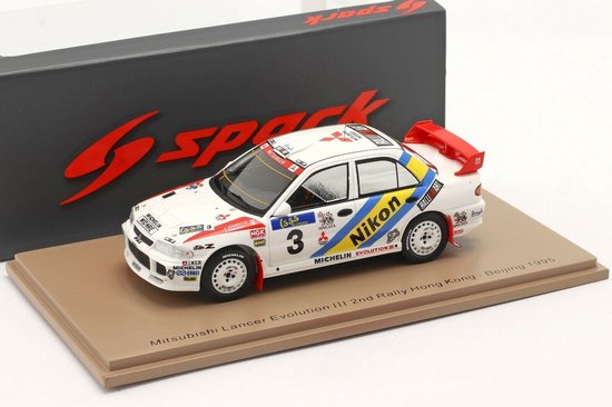 Spark S6520 - Mitsubishi Lancer Evolution III N°3 – 2ème Rallye De Hongrie (modèle Réduit 1/43, Résine, Collection)