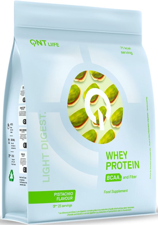 QNT Light Digest Whey Protein - Pistache van Merkloos — afbeelding 2
