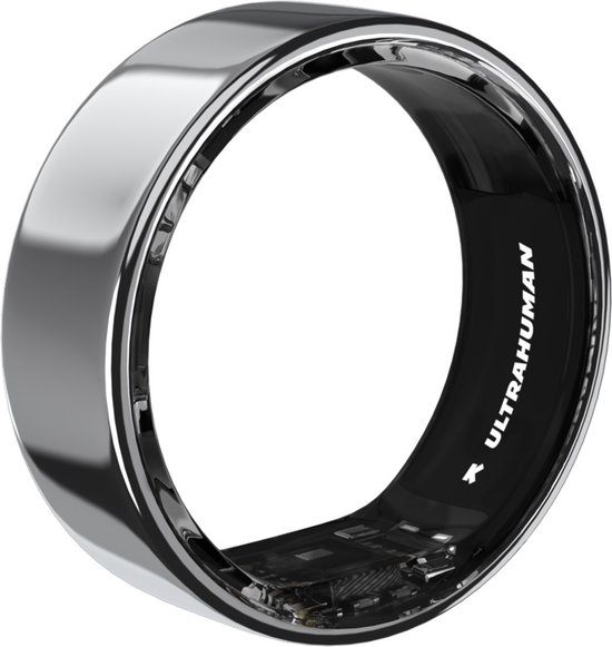 Ultrahuman Ring Air - Argent - Taille de bague 9 - Ring Smart - Suivi du sommeil - Surveillance de la fréquence cardiaque et de la température, Volg du sommeil, des mouvements et de la récupération