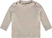 A Tiny Story baby t-shirt long sleeve Unisex T-shirt - coffee - Maat 68