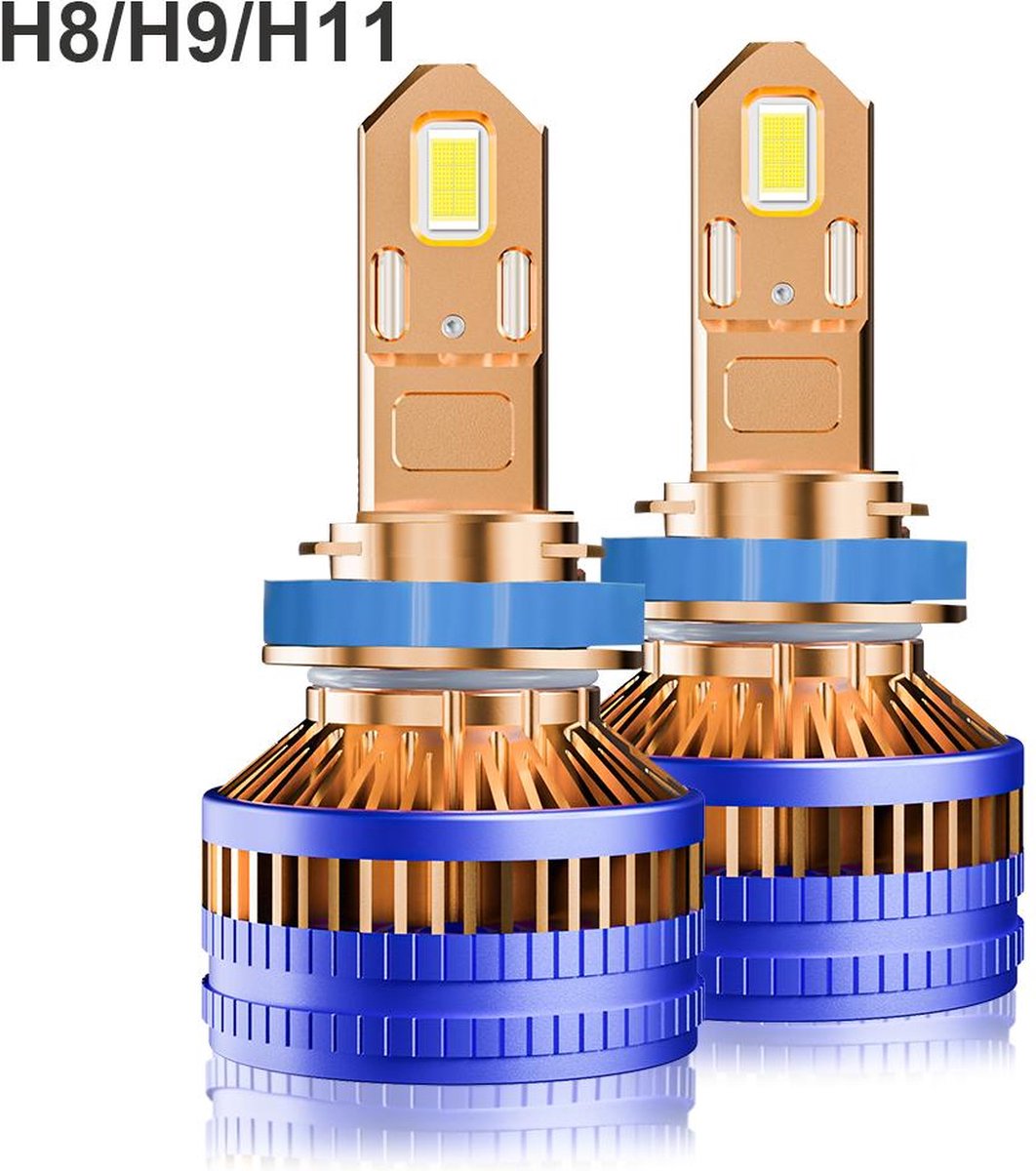 TLVX H9 Ultra High Power LED – Canbus Proof – 130 watt – 48000 Lumen - Extreem fel – Koplampen - Dimlicht – Grootlicht - Mistlicht - 12V - 24V - Juist APK lichtbeeld