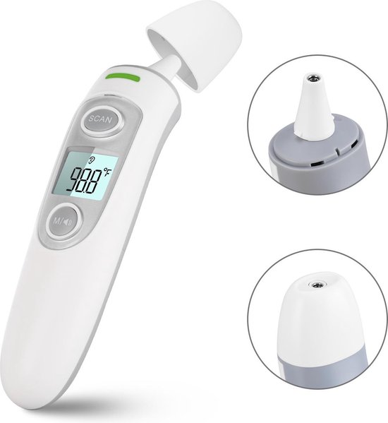 Oorthermometer - Oorthermometer kind - Oorthermometer baby - Voorhoofd  thermometer -... | bol.com
