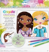 Crayola - Super Make-Up - Hobby Kit - Créations Super Make-Up Artist Carnet de croquis pour Enfants