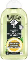 Le Petit Marseillais Shampoing Antipelliculaire Bio au Cèdre et aux Huiles Essentielles pour Homme 250 ml