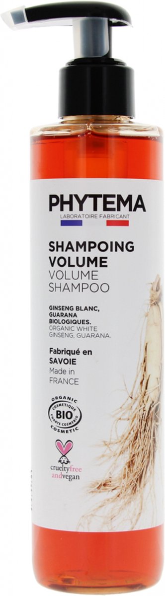 Phytema Haarverzorging Organic Volume Shampoo 250 ml