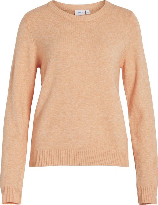 Vila Sweater Viril O-neck L/s Knit Top - Noos 14054177 Shell Coral Taille Femme - XS