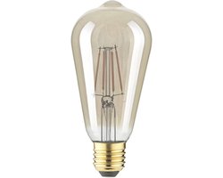 LightMe LM85058 LED-lamp E27 Ballon 4.5 W Barnsteen (Ø x l) 64 mm x 140 mm 1 stuk(s)