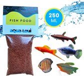 Aqua-Loui® - Nourriture pour poissons - Nourriture pour poissons tropicaux - Granulés - Coulage lent - Nourriture pour poissons - Aquarium - Convient aux Pêche de taille moyenne - 250 ml