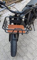 FATBIKE EB 2 | VOORDRAGER | BAGAGEDRAGER| HOUT| MET BEKERHOUDER | Mandje | Model EB2 | Zwart