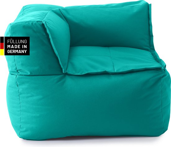 LUMALAND Canapé d'angle - Combinable avec système modulable - 340 L - Turquoise