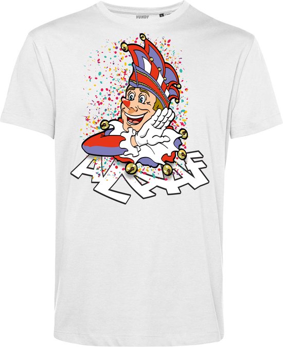 T-shirt kind Alaaf | Carnavalskleding kinderen | Carnaval Kostuum | Foute Party | Wit | maat 92