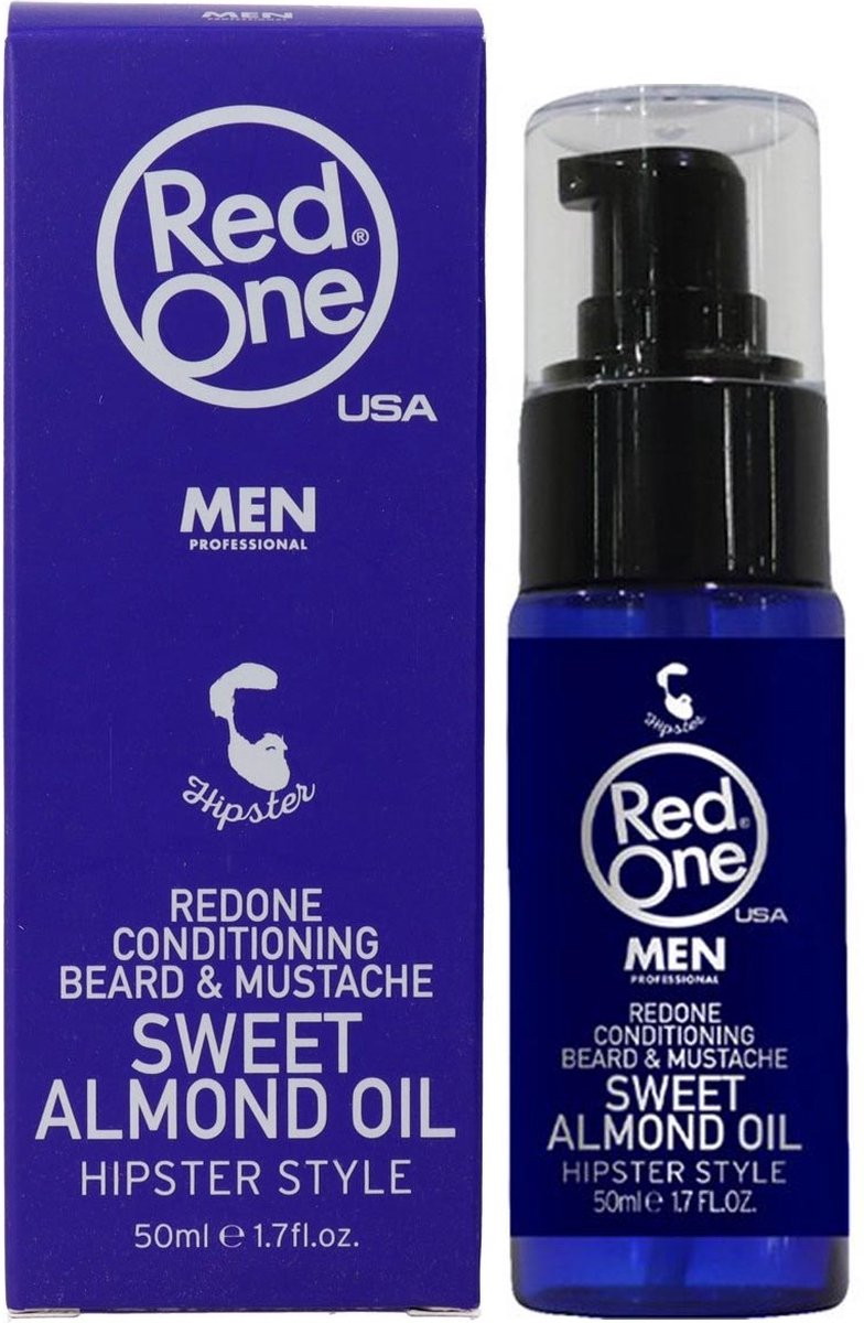 Red One - Conditioning Beard & Mustache Sweet Almond Oil - 50ml