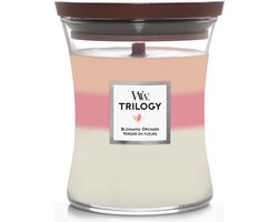 WoodWick Hourglass Trilogy Medium Geurkaars - Blooming Orchard - 60 branduren