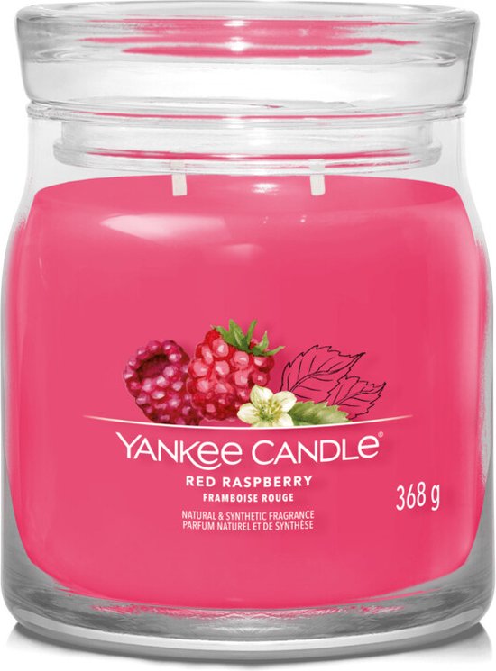 Yankee Candle - Pot Medium signature framboise rouge