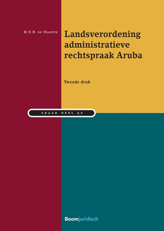 SNAAR 52 - Landsverordening administratieve rechtspraak Arub ... - cover