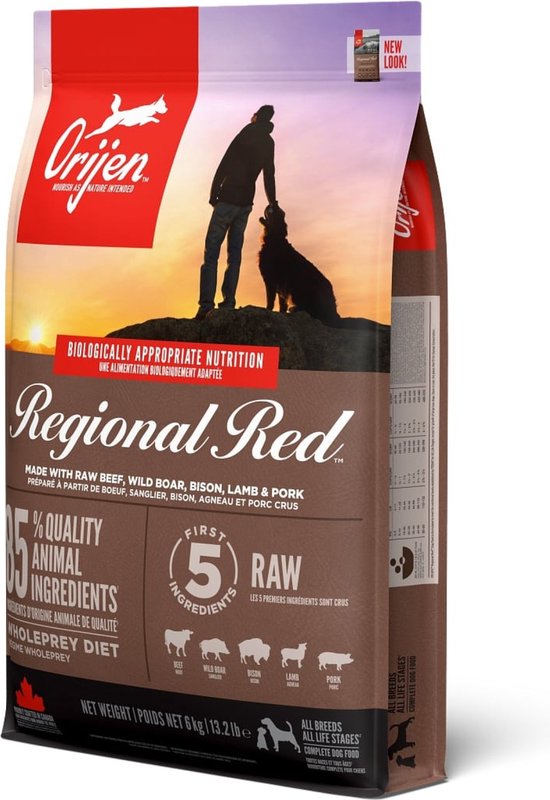 Orijen - Regional Red Dog Whole Prey - Hondenvoer - 6 kg