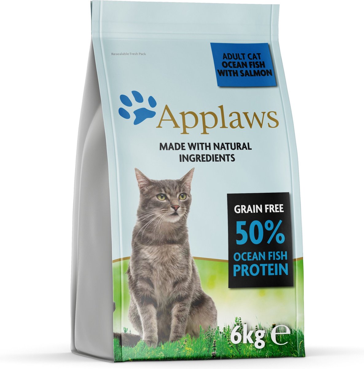 2x6kg Zeevis met Zalm Applaws Kattenvoer