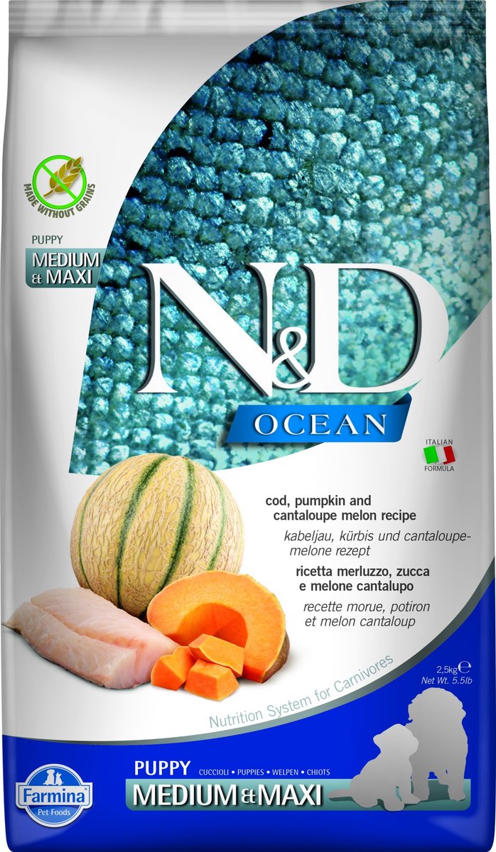 Farmina N&D Ocean Kabeljauw met Pompoen Hondenvoer voor Volwassen Kleine Rassen 2,5 kg