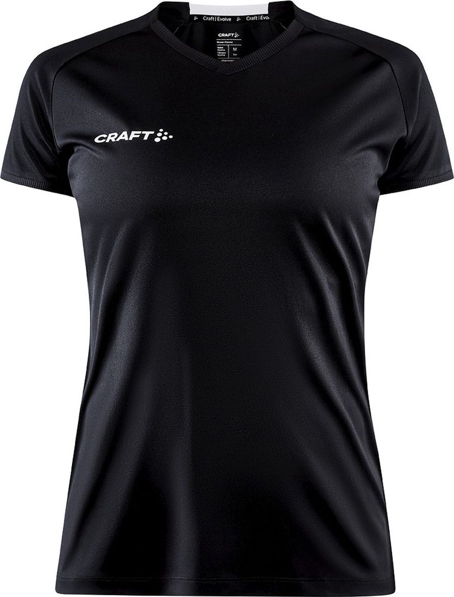 Craft Progress 2.0 Shirt Korte Mouw Dames - Zwart | Maat: M