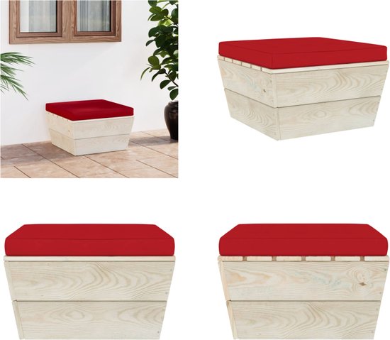 Tuinhocker pallet hout wit kopen Tuinhocker pallet hout wit kopen