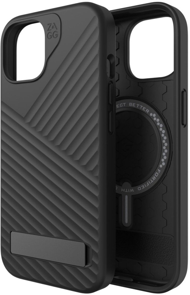 ZAGG Denali Snap KS hoesje geschikt voor iPhone 13, iPhone 14 & iPhone 15 - Zwart