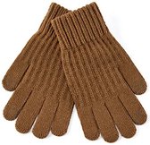 Super zachte gebreide knitted handschoenen voor herfst en winter bruin
