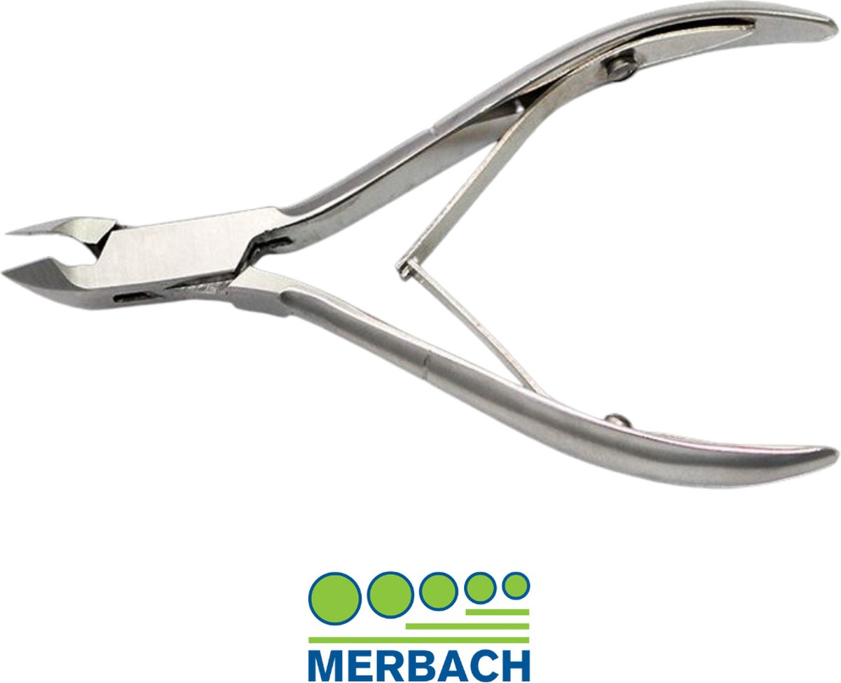 Goedkoopste Voordeelverpakking 4 X Merbach vellentang, dubbel scharnier, recht snijvlak 5 mm, dubbele veer, 10 CM